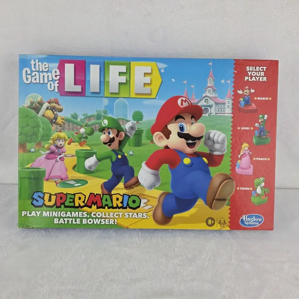 2021 Hasbro Game of Life Super Mario Edition Complete Open Box Fast Shipping